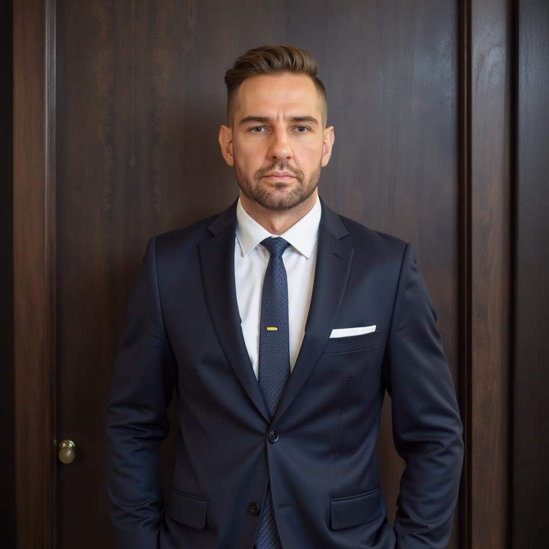 Photo session: in suit