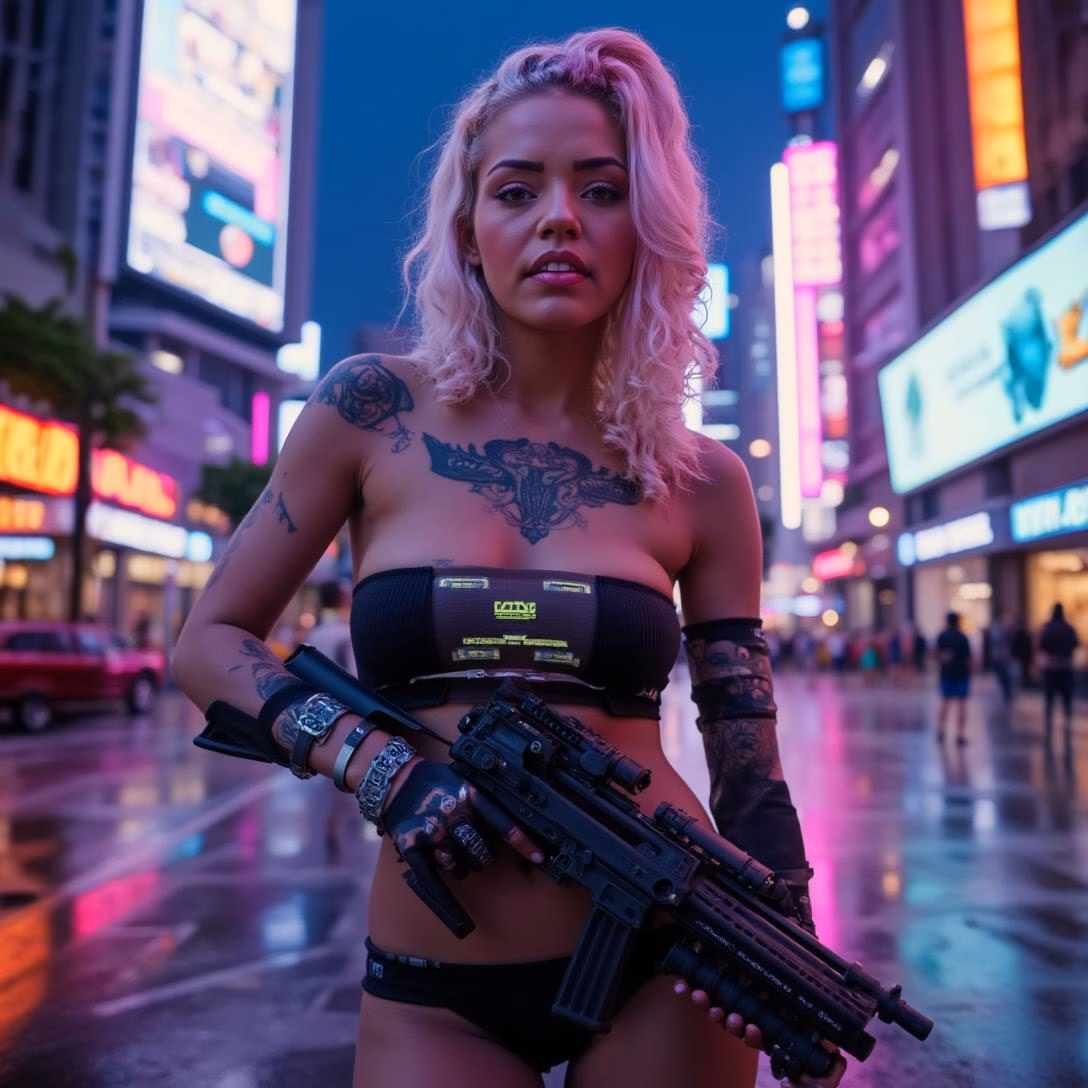 Photo session: cyberpunk future